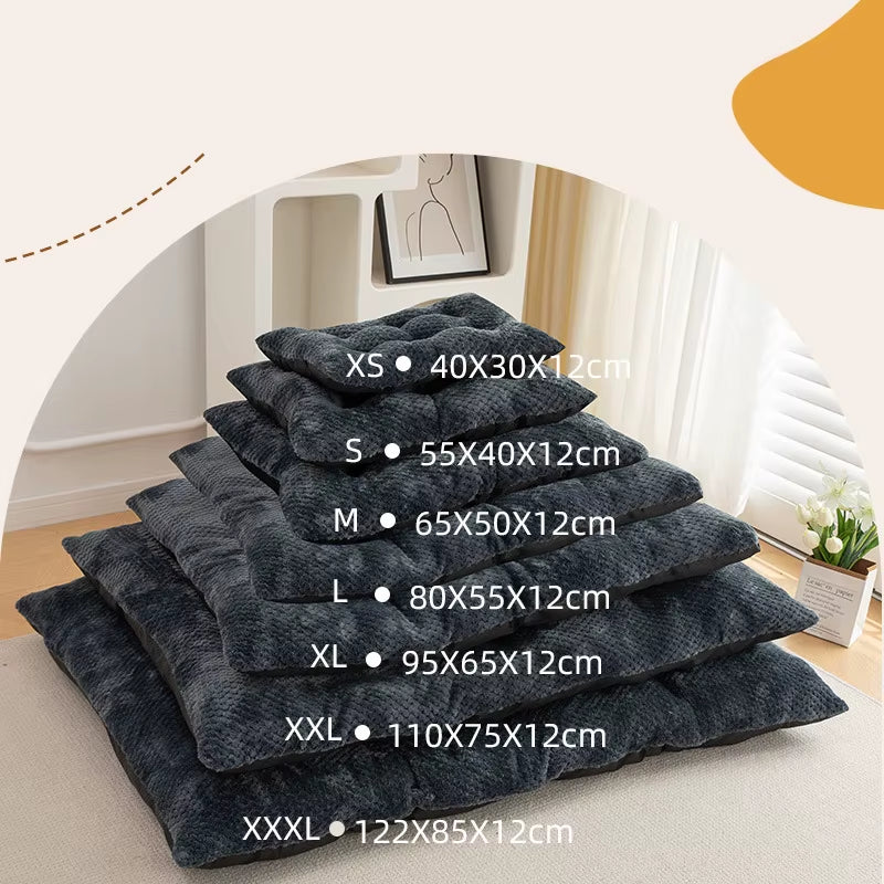2024 NEW Big Dog Bed Warm Mat Pet Cushion Small Medium Large Cat Dog Bed Puppy Kennel anti Stress Mattresses Pets Sofa Furniture