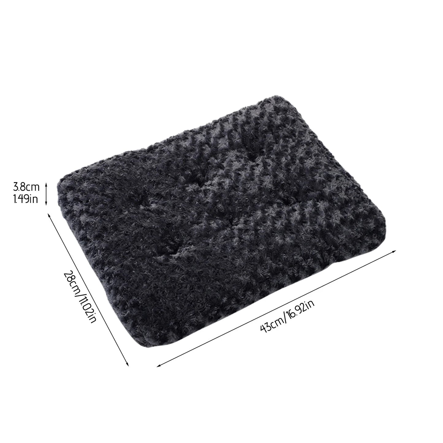 Clearance, Small Cat Bed Washable, Small Dog Bed Puppy Bed for Small Dogs - Anti-Slip Cat Sleeping Mat 17 Inches (Black)
