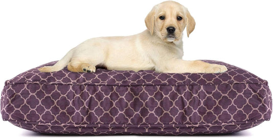 Pet Bed - Deluxe Cluster Fiber Filling Pet Beds for Dog and Cats | 100% Cotton Removable Cover | Fully Washable | Small, Medium & Large Pet Beds