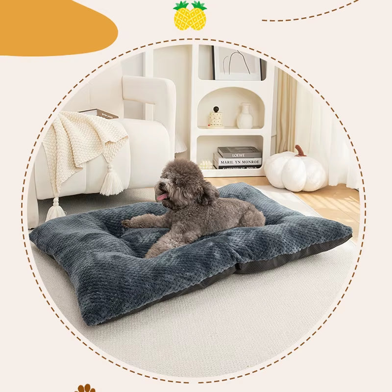 2024 NEW Big Dog Bed Warm Mat Pet Cushion Small Medium Large Cat Dog Bed Puppy Kennel anti Stress Mattresses Pets Sofa Furniture